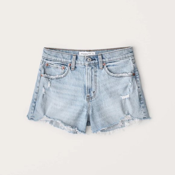 Abercrombie & Fitch Pants - Abercrombie & Fitch Curve Love Mid Rise Mom Denim Jean Shorts 28W